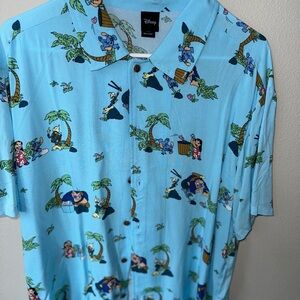 Disney Blue Graphic Men's Shirt